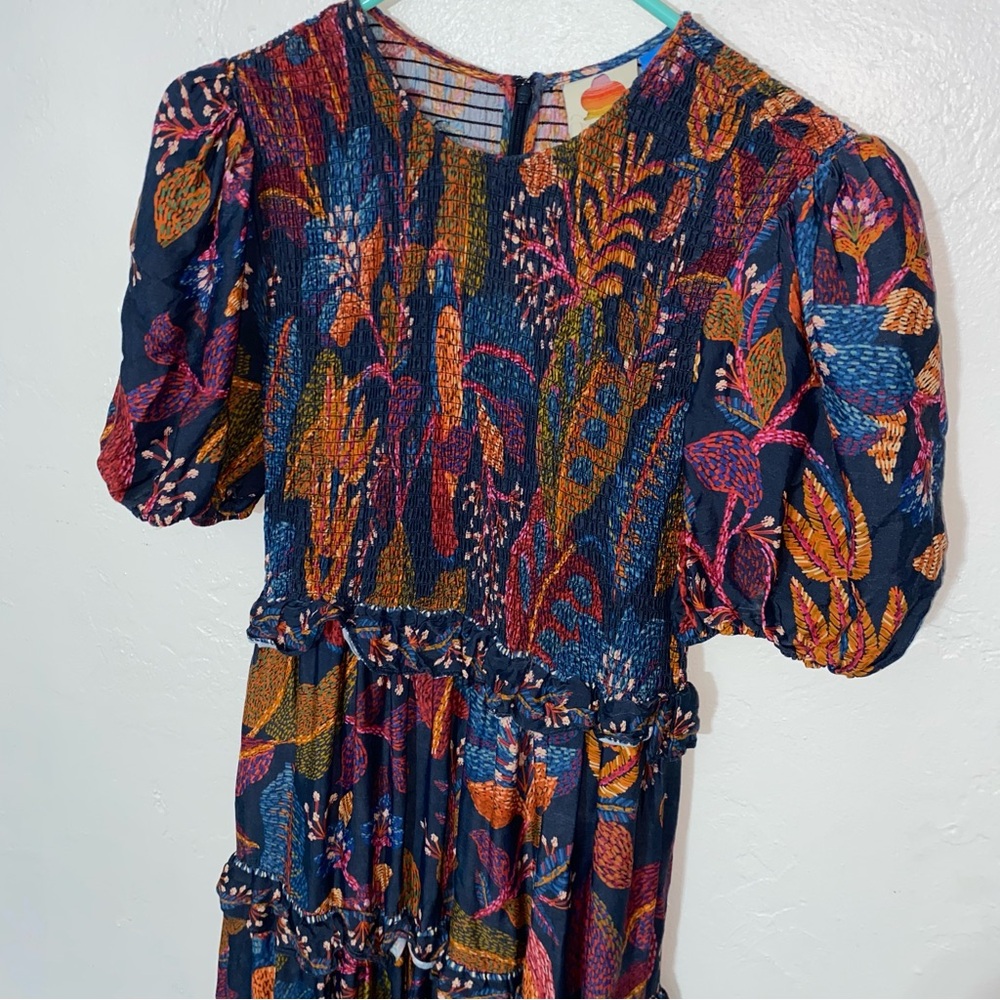FARM Rio Navy Multicolor Floral Paisley Maxi Dress - Picture 8 of 16